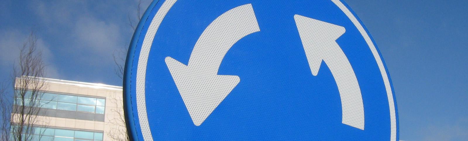 verkeersbord rotonde